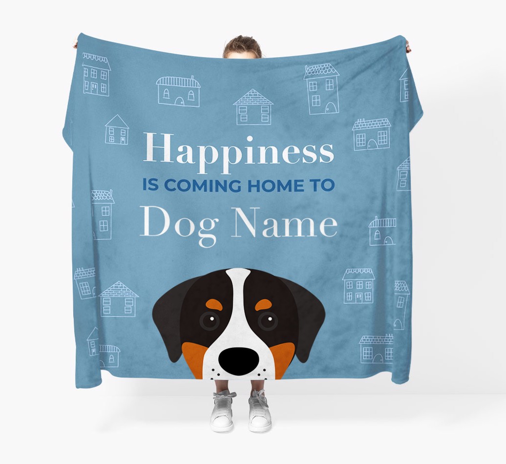 Happiness Is: Personalised {breedFullName} Throw Blanket