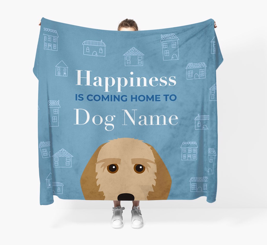 Happiness Is: Personalised {breedFullName} Throw Blanket