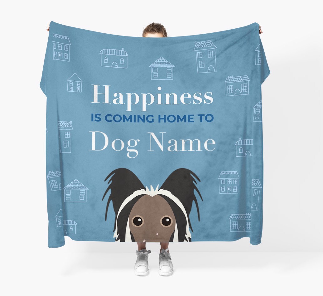 Happiness Is: Personalised {breedFullName} Throw Blanket