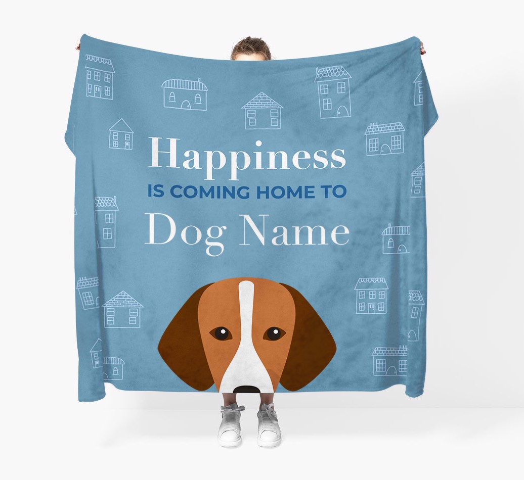 Happiness Is: Personalised {breedFullName} Throw Blanket