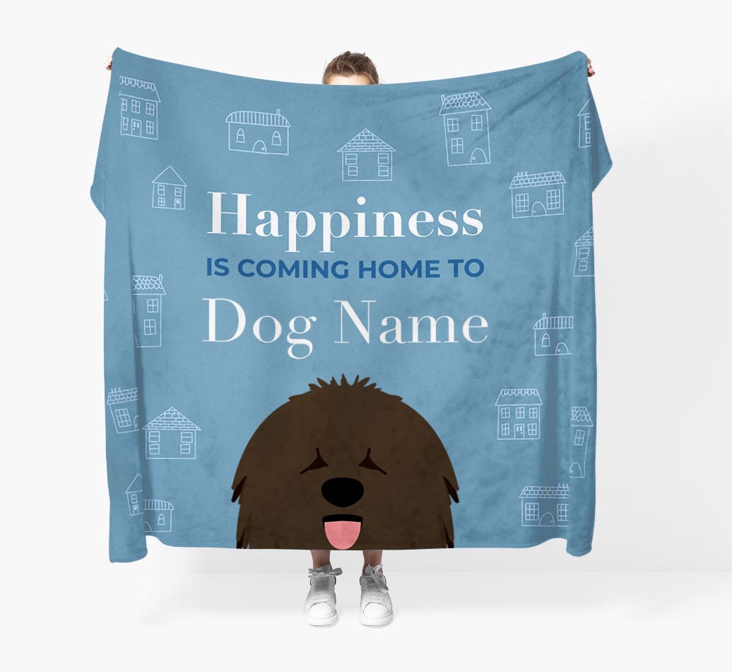 Happiness Is: Personalised {breedFullName} Throw Blanket