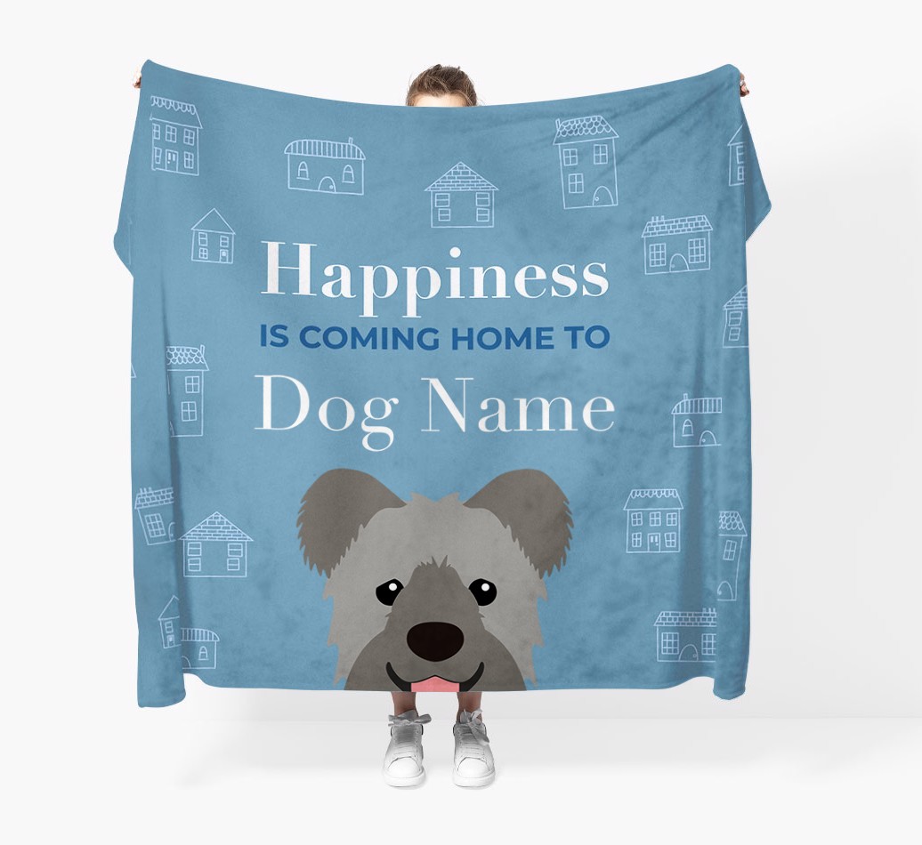 Happiness Is: Personalised {breedFullName} Throw Blanket
