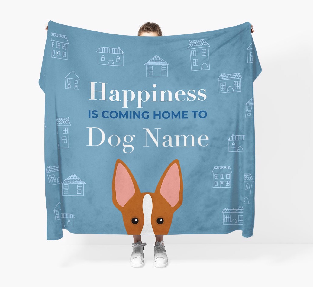Happiness Is: Personalised {breedFullName} Throw Blanket