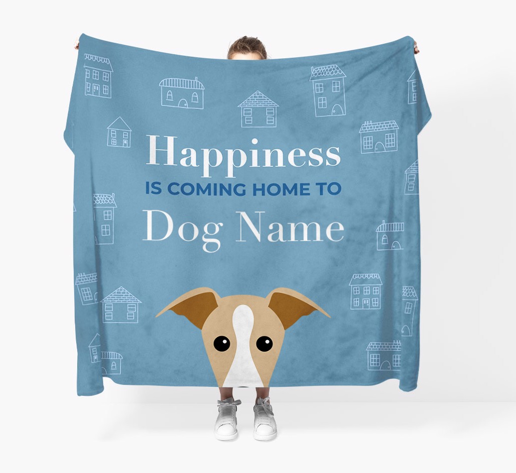 Happiness Is: Personalised {breedFullName} Throw Blanket
