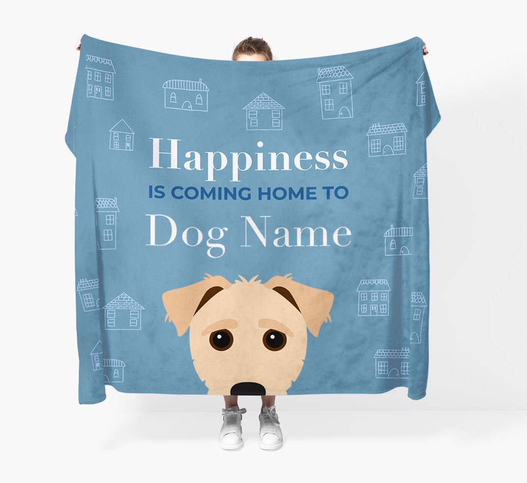 Happiness Is: Personalised {breedFullName} Throw Blanket