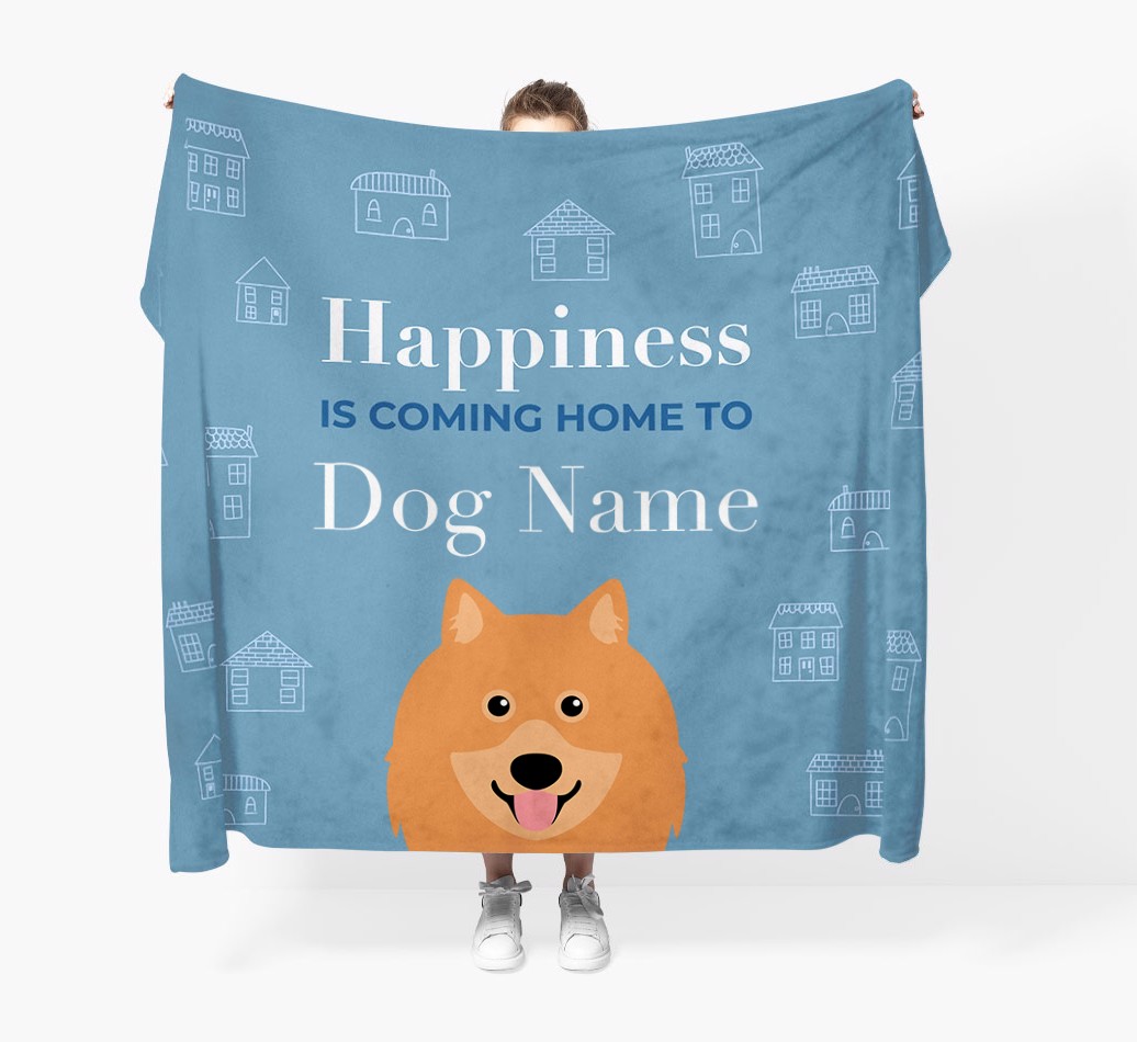 Happiness Is: Personalised {breedFullName} Throw Blanket