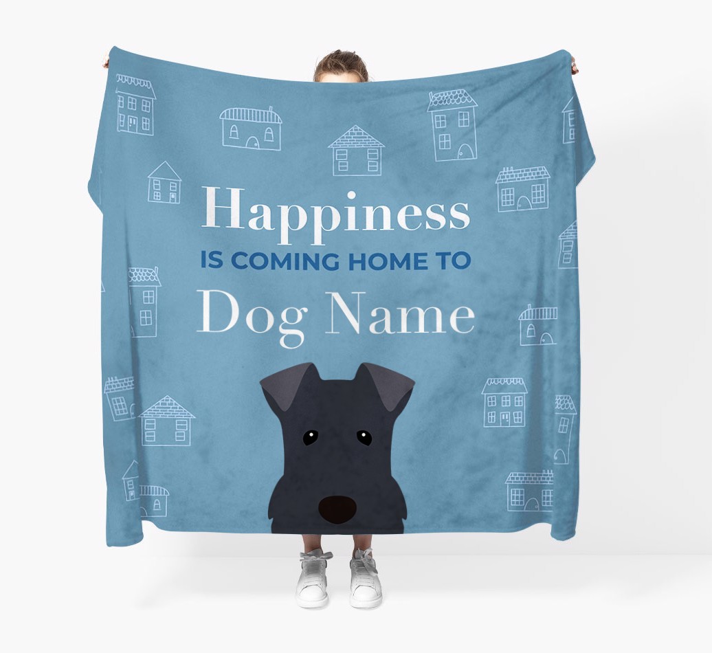 Happiness Is: Personalised {breedFullName} Throw Blanket