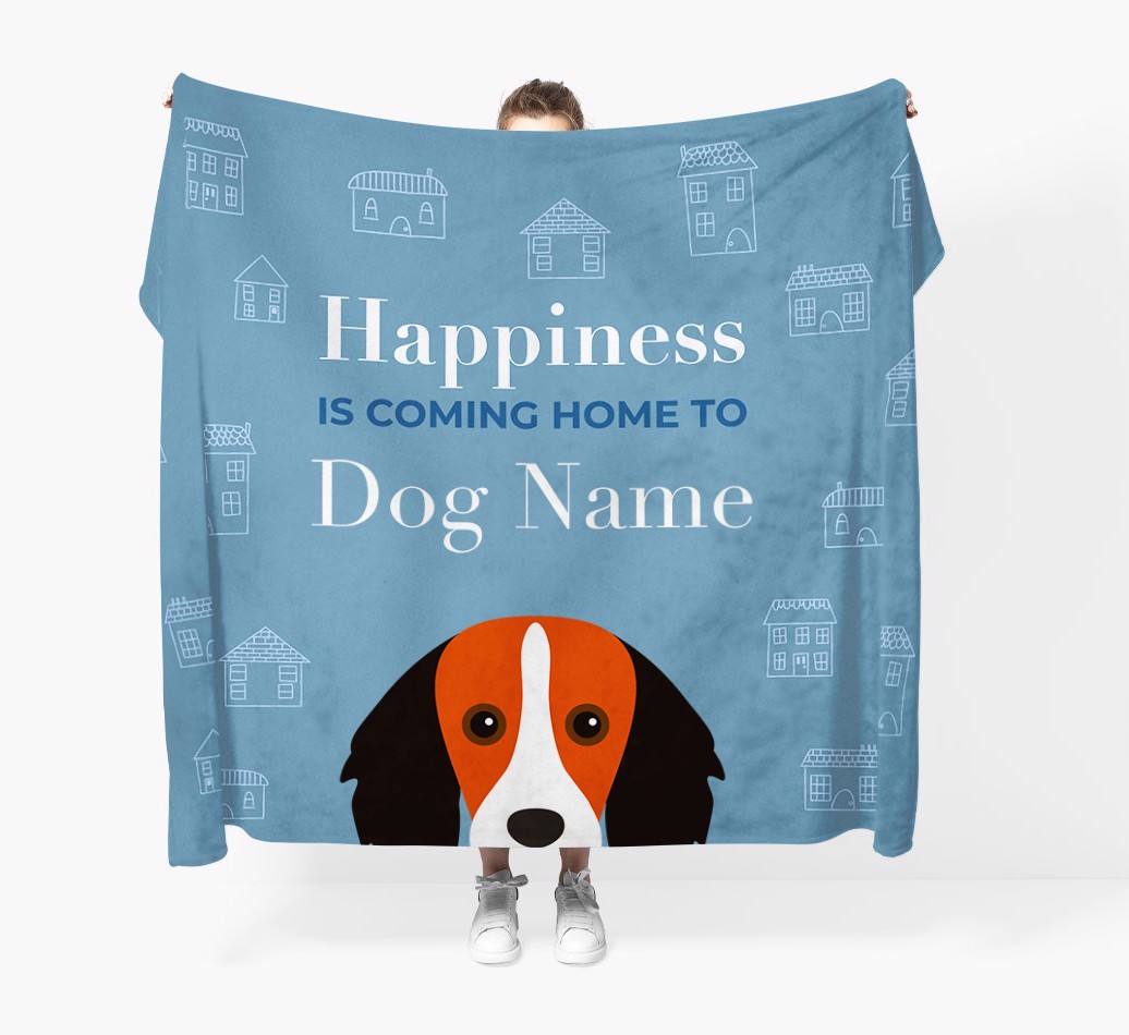 Happiness Is: Personalised {breedFullName} Throw Blanket