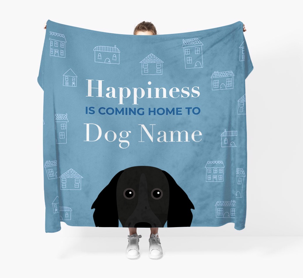 Happiness Is: Personalized {breedFullName} Throw Blanket