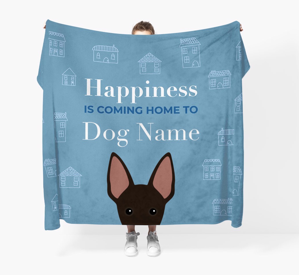 Happiness Is: Personalised {breedFullName} Throw Blanket