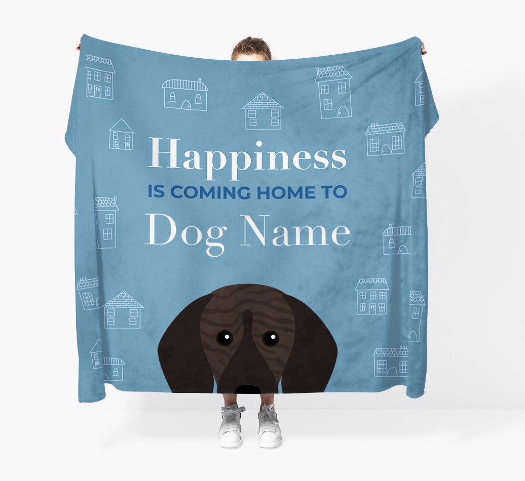 Happiness Is: Personalized {breedFullName} Throw Blanket