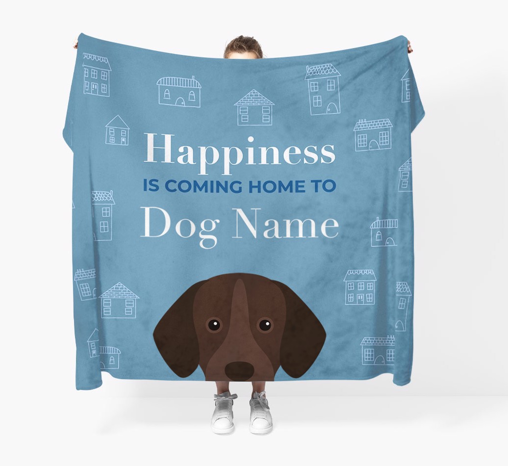Happiness Is: Personalized {breedFullName} Throw Blanket