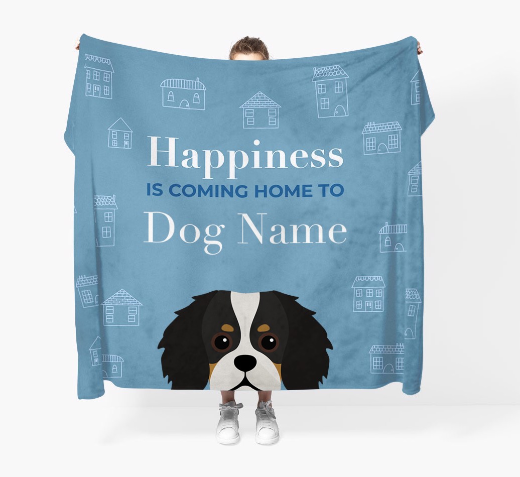 Happiness Is: Personalised {breedFullName} Throw Blanket