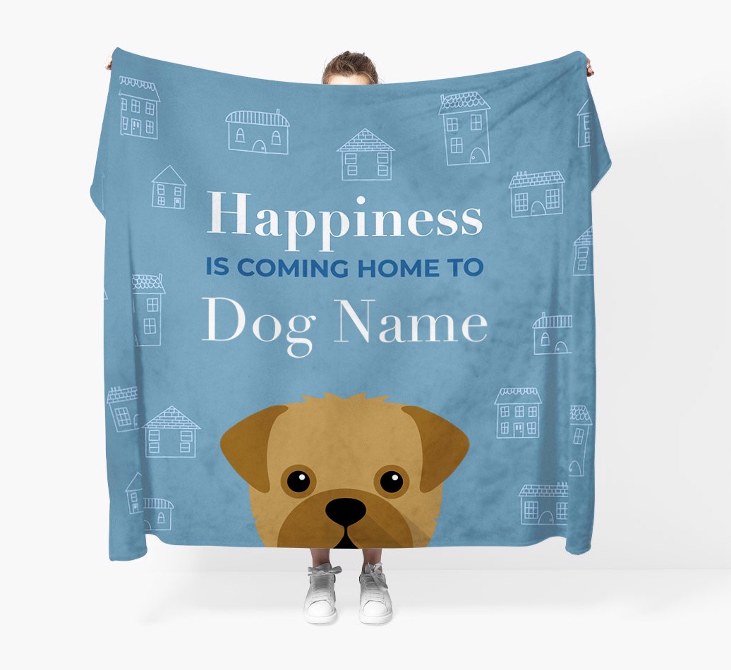 Happiness Is: Personalised {breedFullName} Throw Blanket