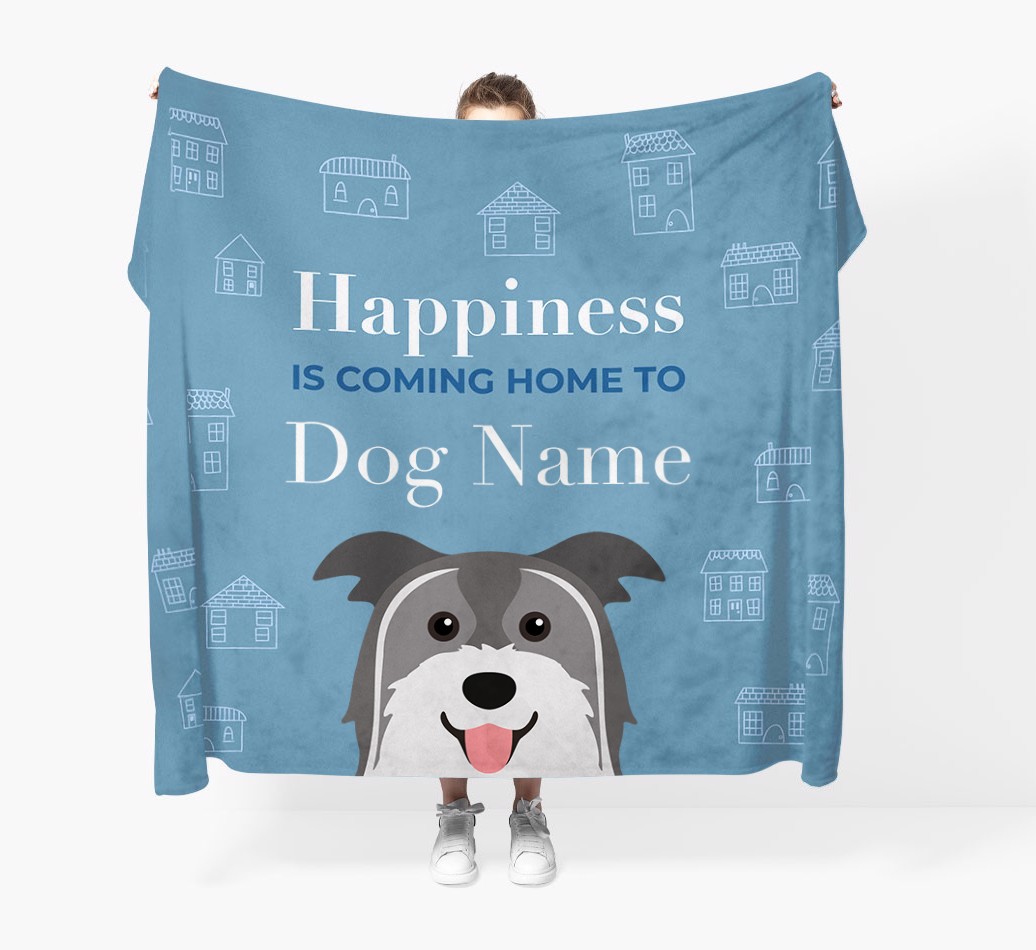Happiness Is: Personalised {breedFullName} Throw Blanket