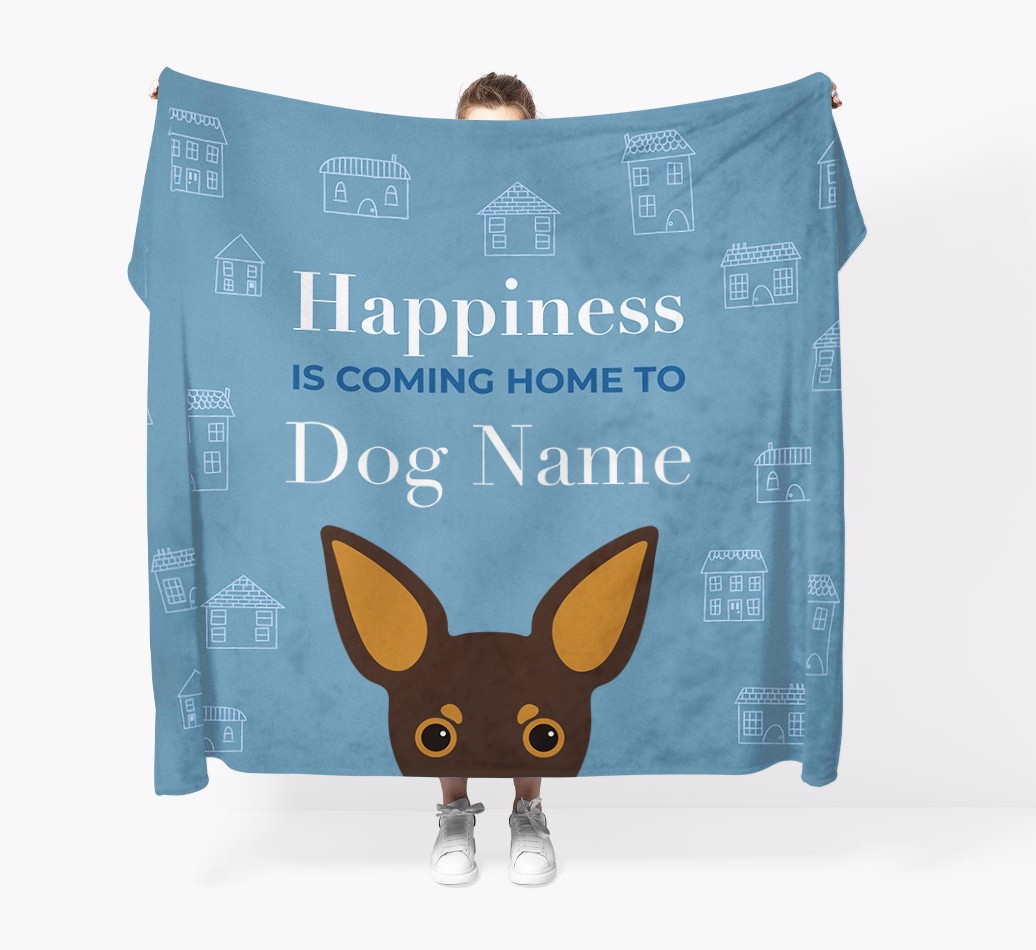 Happiness Is: Personalised {breedFullName} Throw Blanket