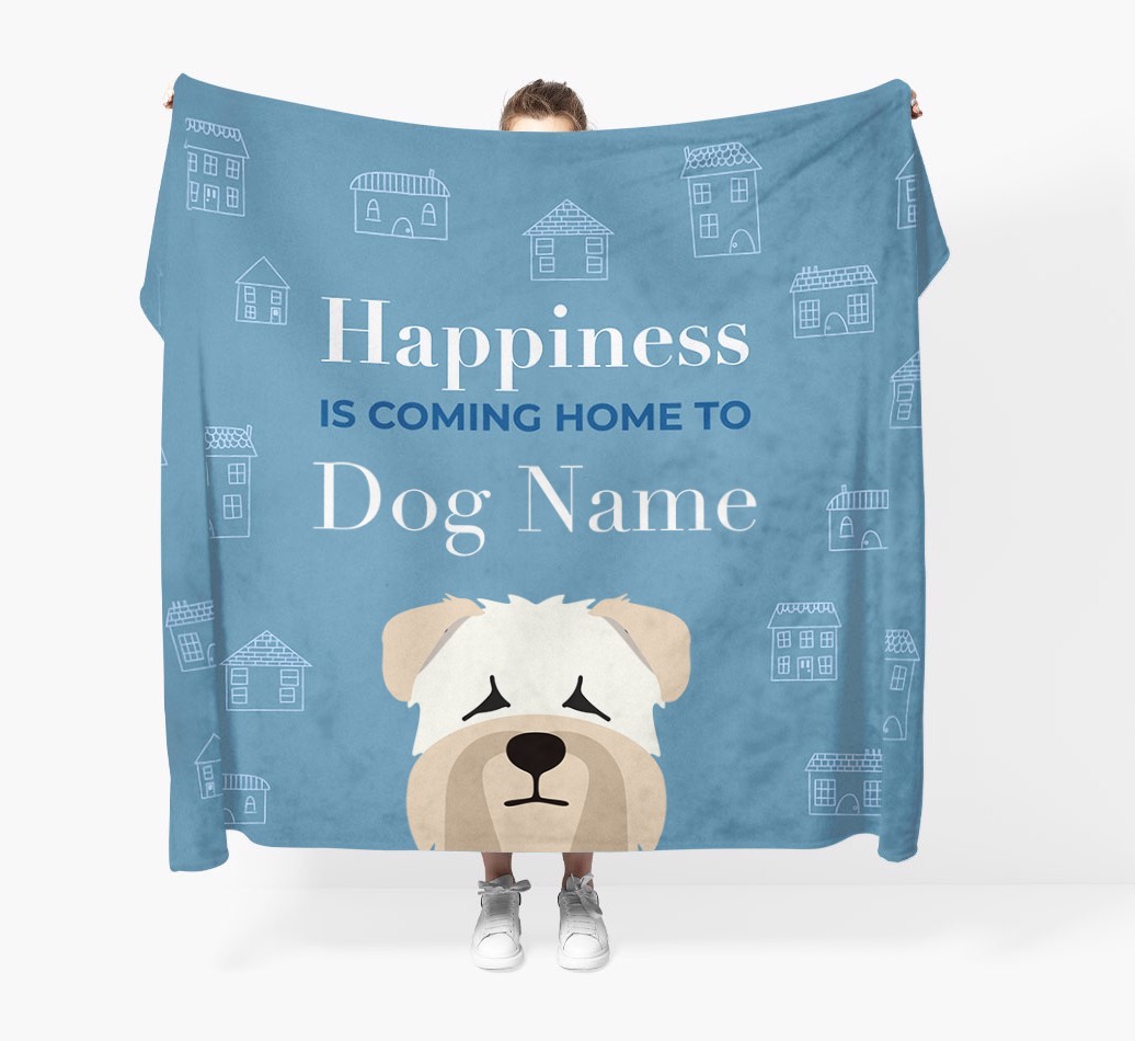 Happiness Is: Personalised {breedFullName} Throw Blanket