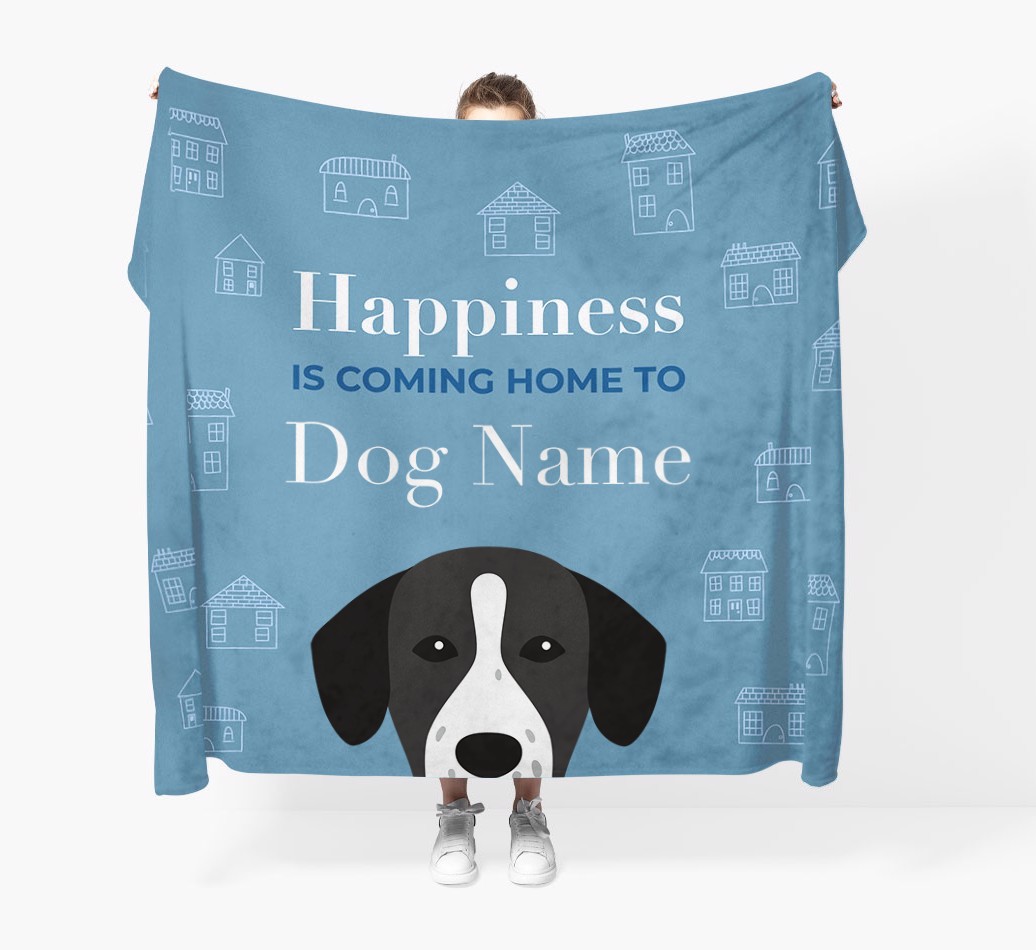 Happiness Is: Personalised {breedFullName} Throw Blanket