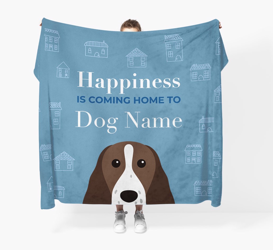 Happiness Is: Personalised {breedFullName} Throw Blanket