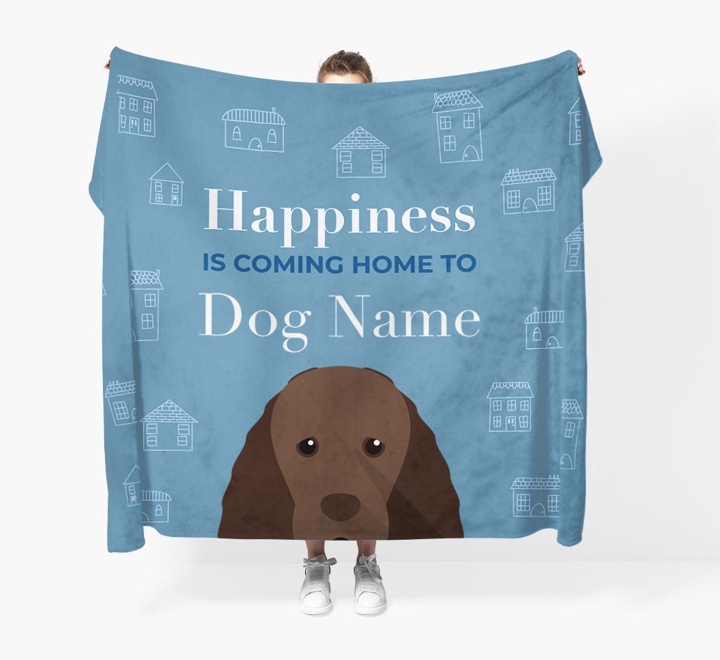 Happiness Is: Personalised {breedFullName} Throw Blanket