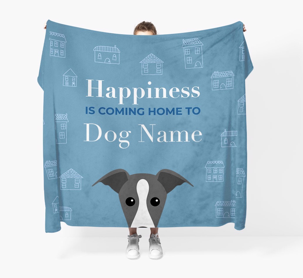 Happiness Is: Personalised {breedFullName} Throw Blanket