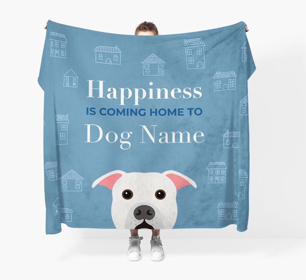 Happiness Is: Personalized {breedFullName} Throw Blanket