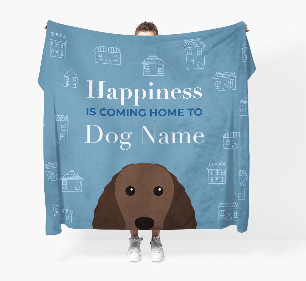 Happiness Is: Personalized {breedFullName} Throw Blanket