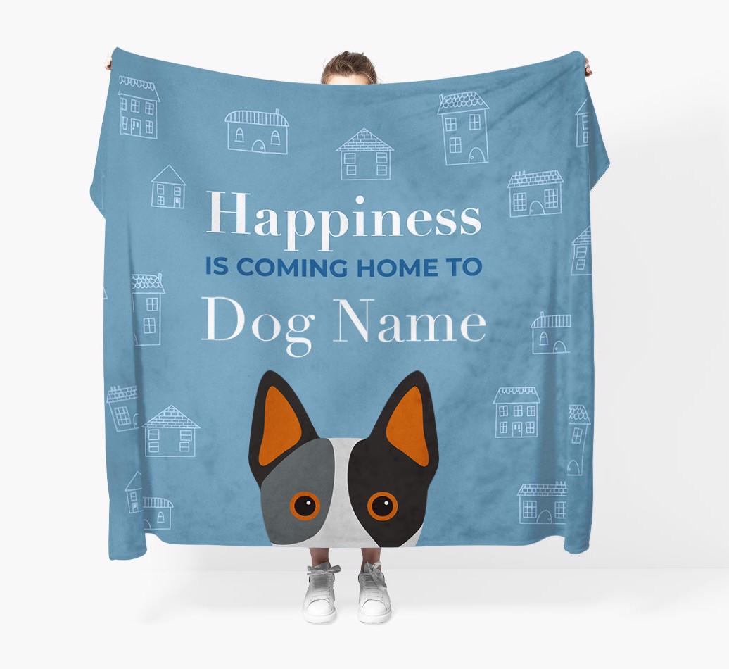 Happiness Is: Personalized {breedFullName} Throw Blanket