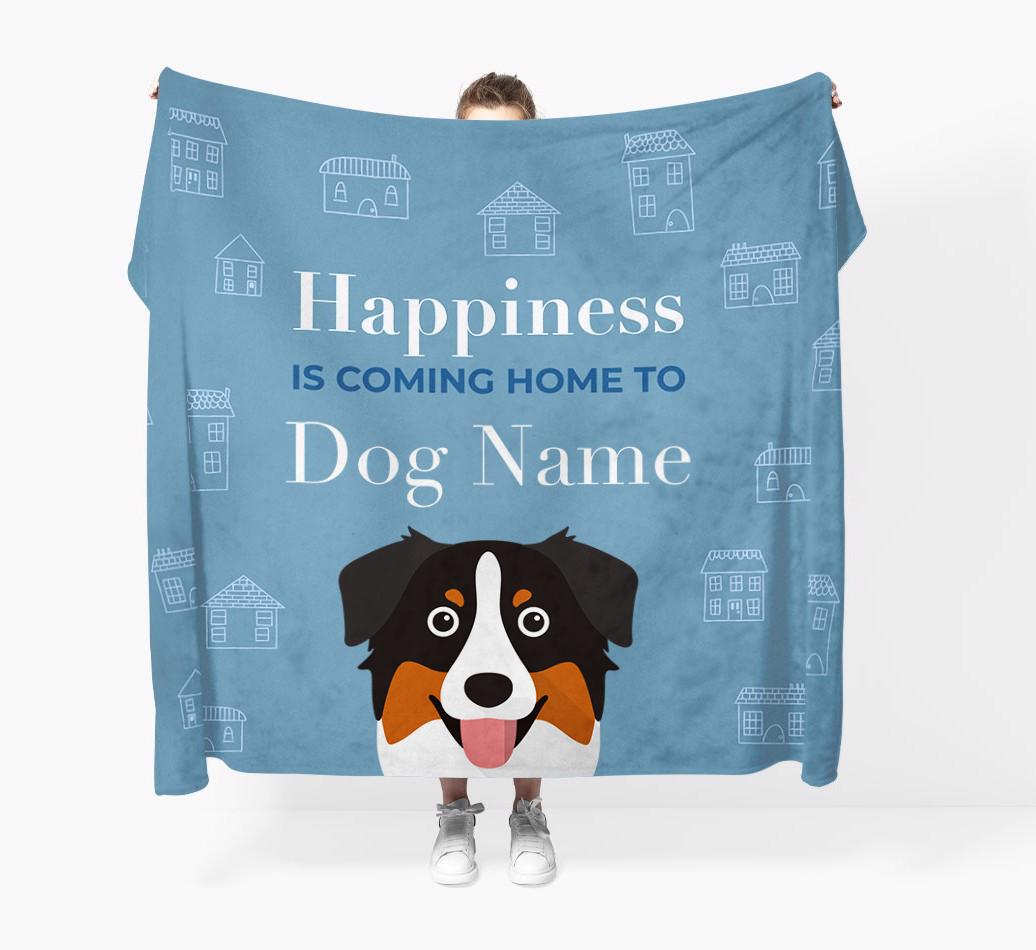 Happiness Is: Personalized {breedFullName} Throw Blanket