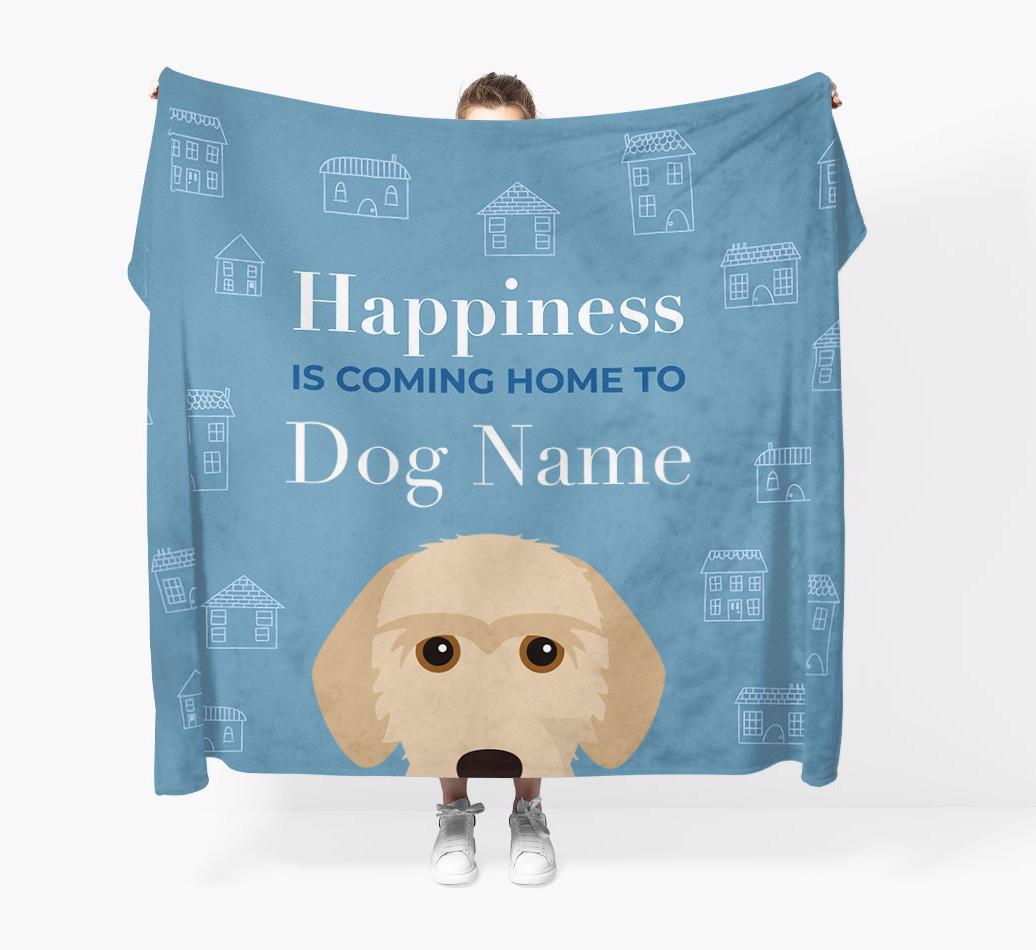 Happiness Is: Personalized {breedFullName} Throw Blanket