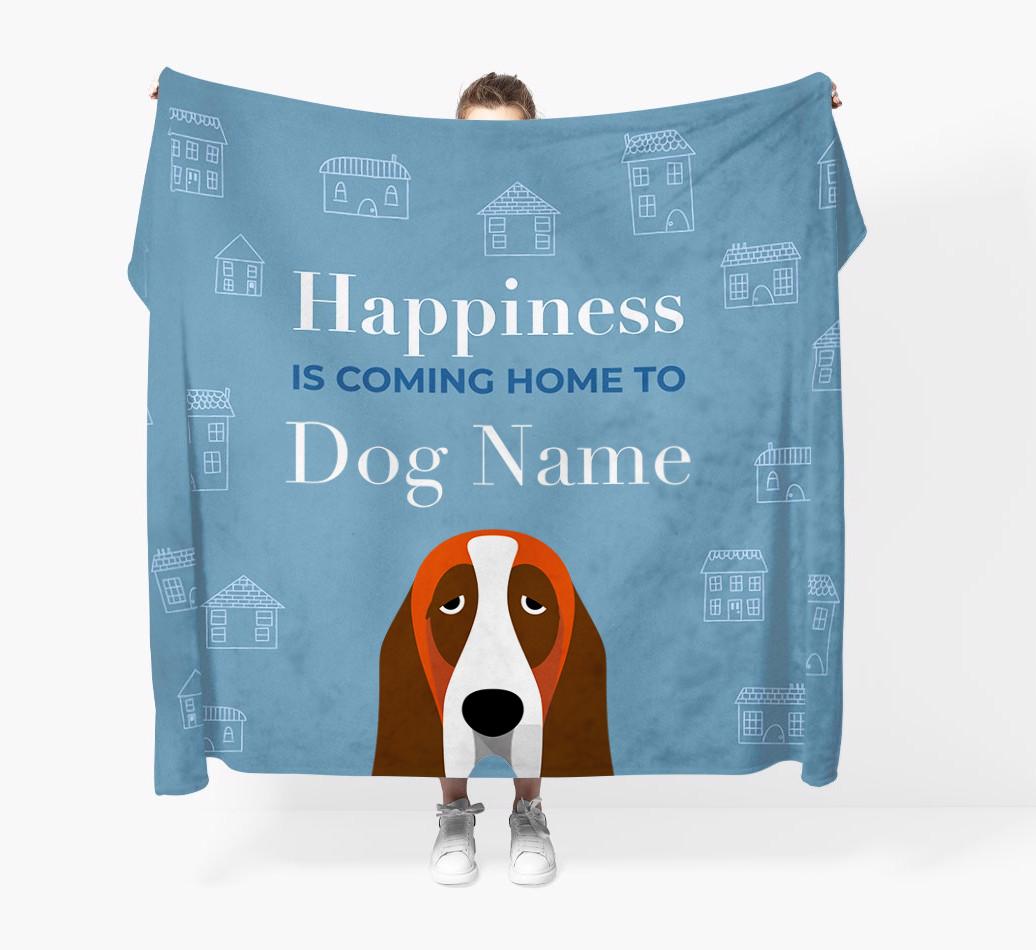 Happiness Is: Personalized {breedFullName} Throw Blanket