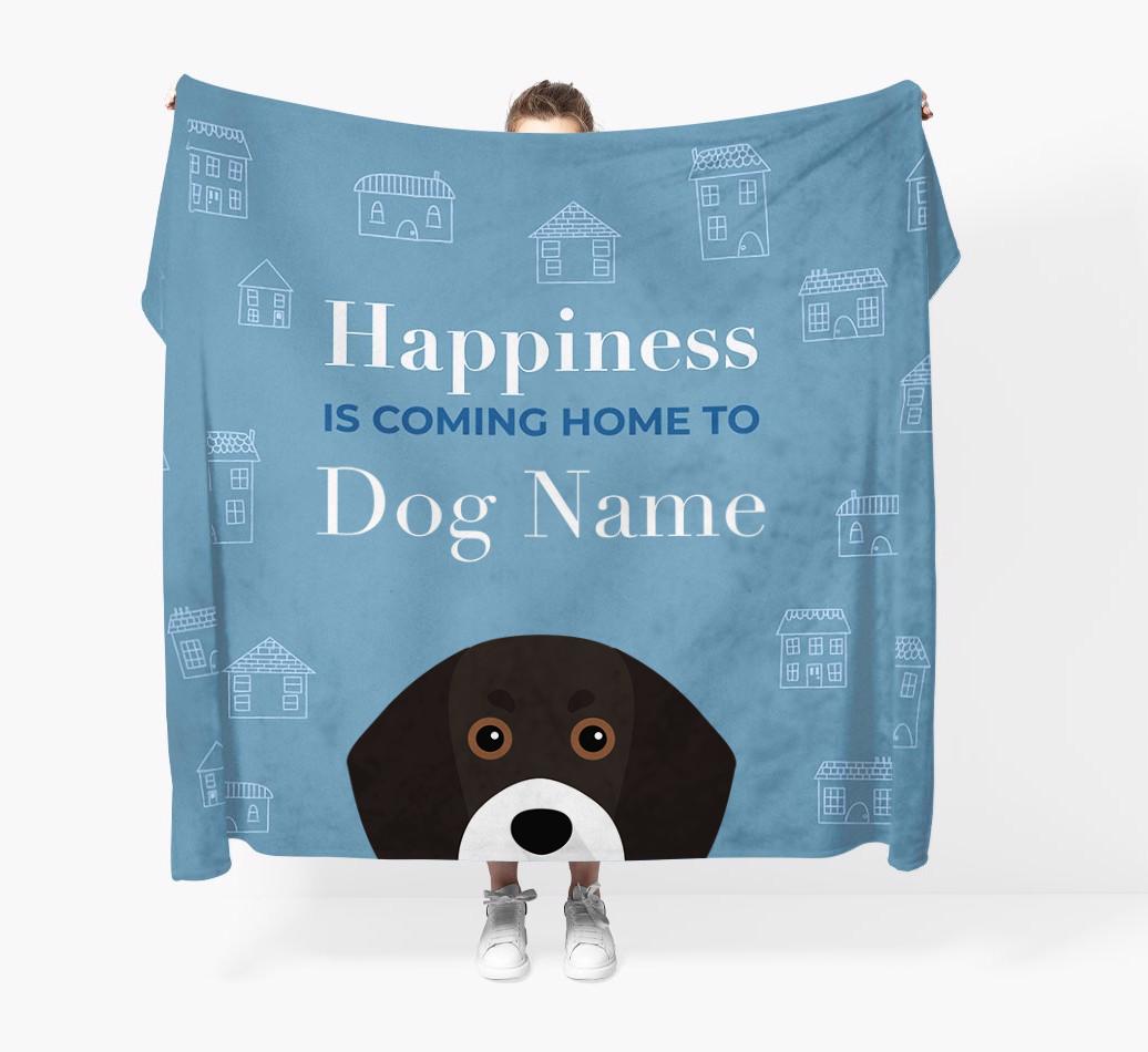 Happiness Is: Personalized {breedFullName} Throw Blanket