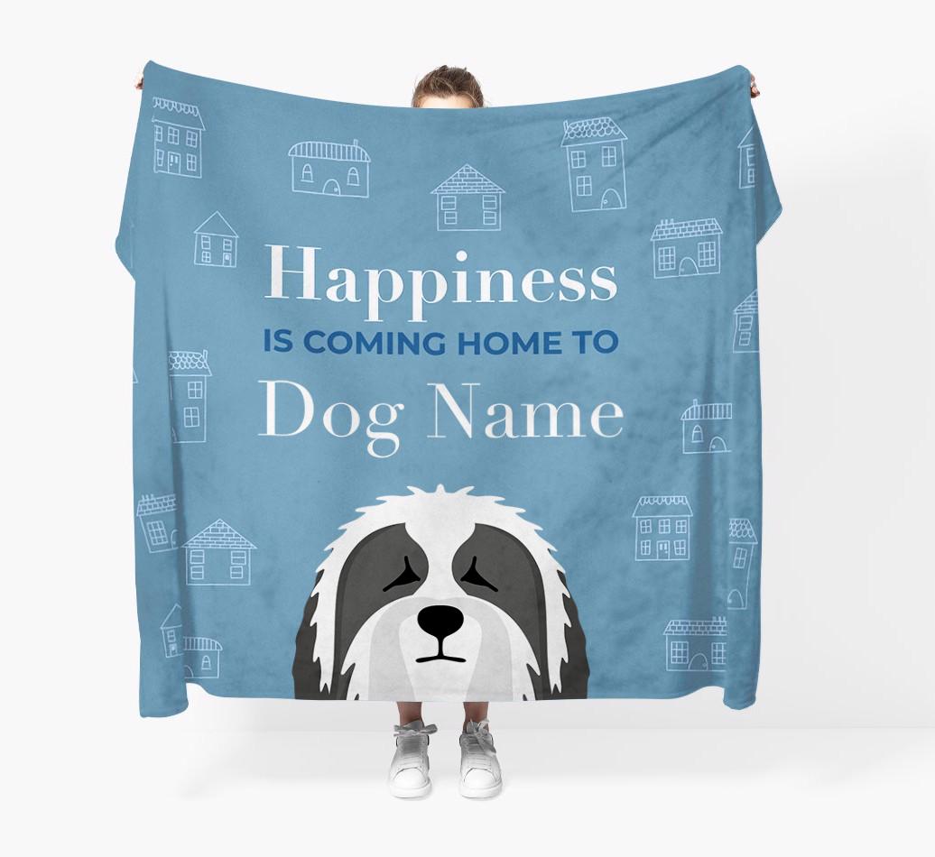Happiness Is: Personalized {breedFullName} Throw Blanket