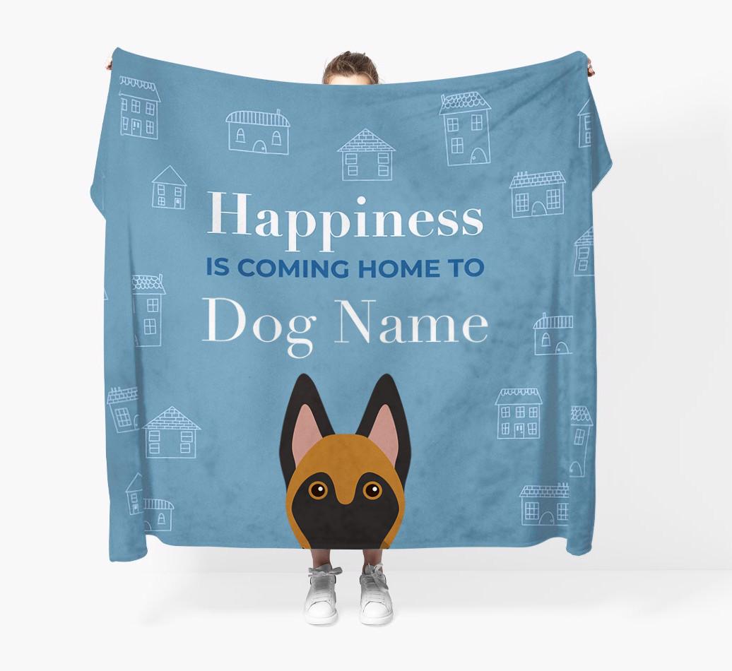 Happiness Is: Personalized {breedFullName} Throw Blanket