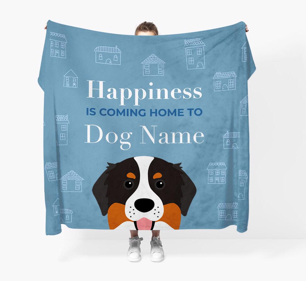Happiness Is: Personalized {breedFullName} Throw Blanket