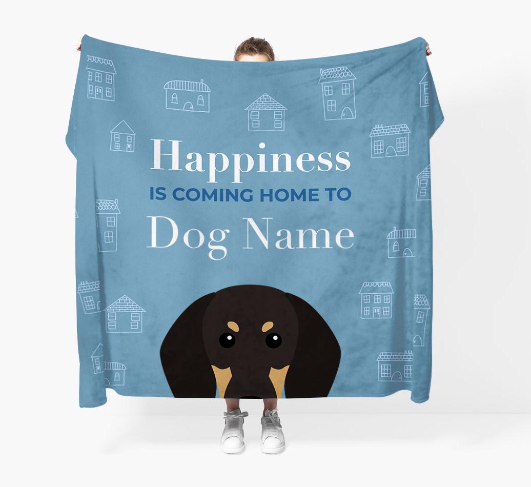 Happiness Is: Personalized {breedFullName} Throw Blanket