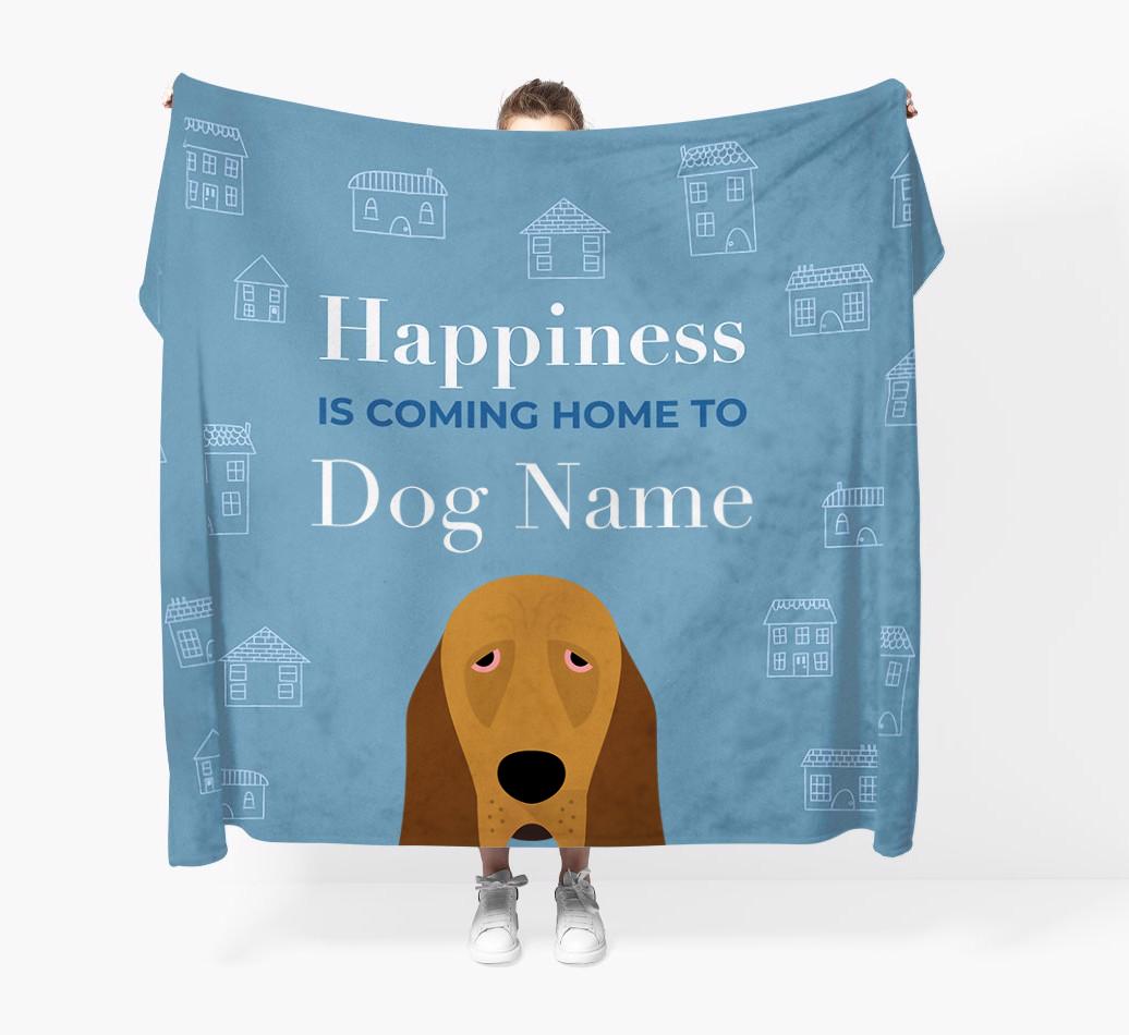 Happiness Is: Personalized {breedFullName} Throw Blanket