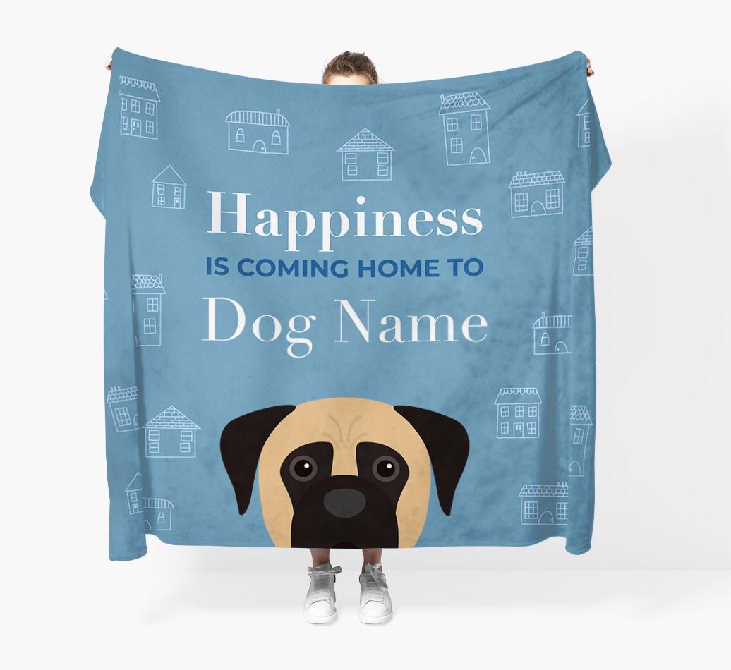Happiness Is: Personalized {breedFullName} Throw Blanket