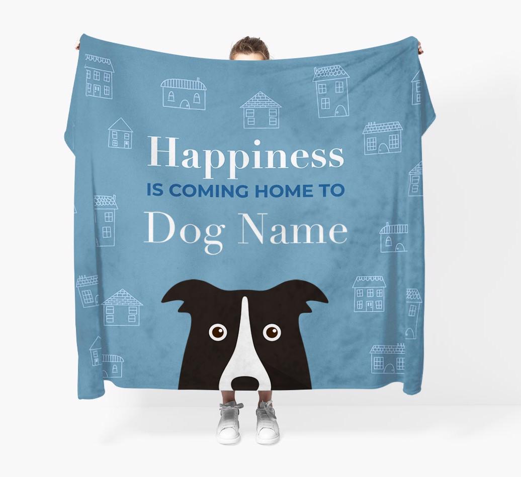 Happiness Is: Personalized {breedFullName} Throw Blanket