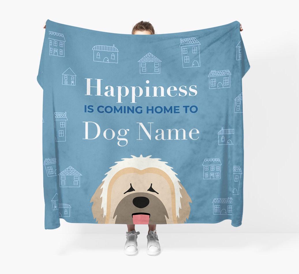 Happiness Is: Personalized {breedFullName} Throw Blanket