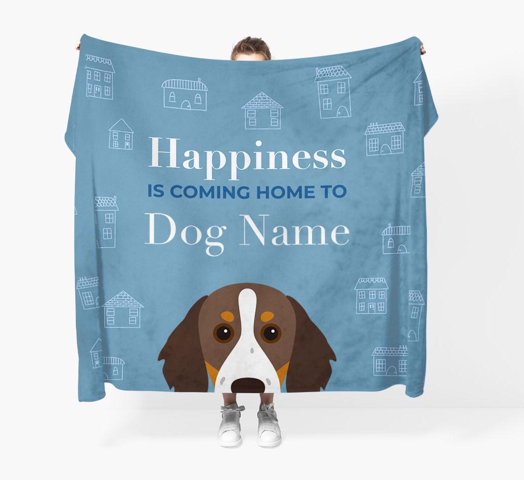 Happiness Is: Personalized {breedFullName} Throw Blanket