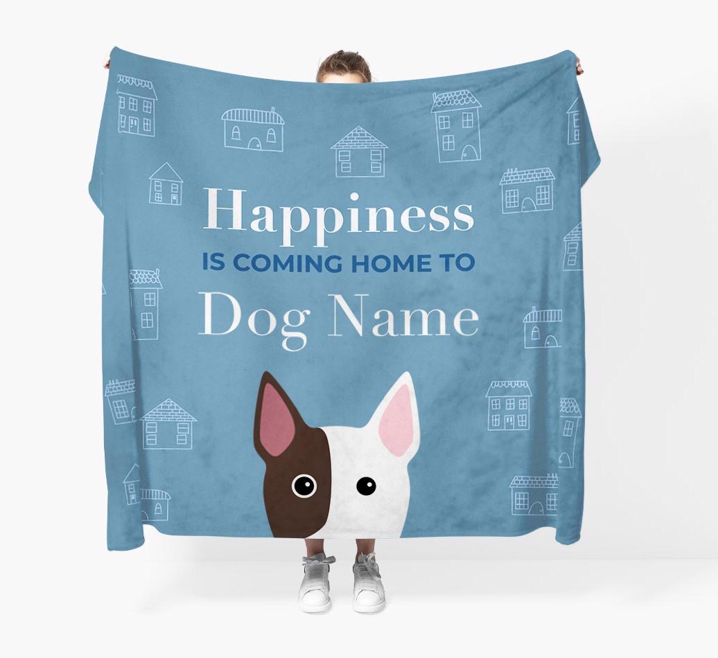 Happiness Is: Personalized {breedFullName} Throw Blanket
