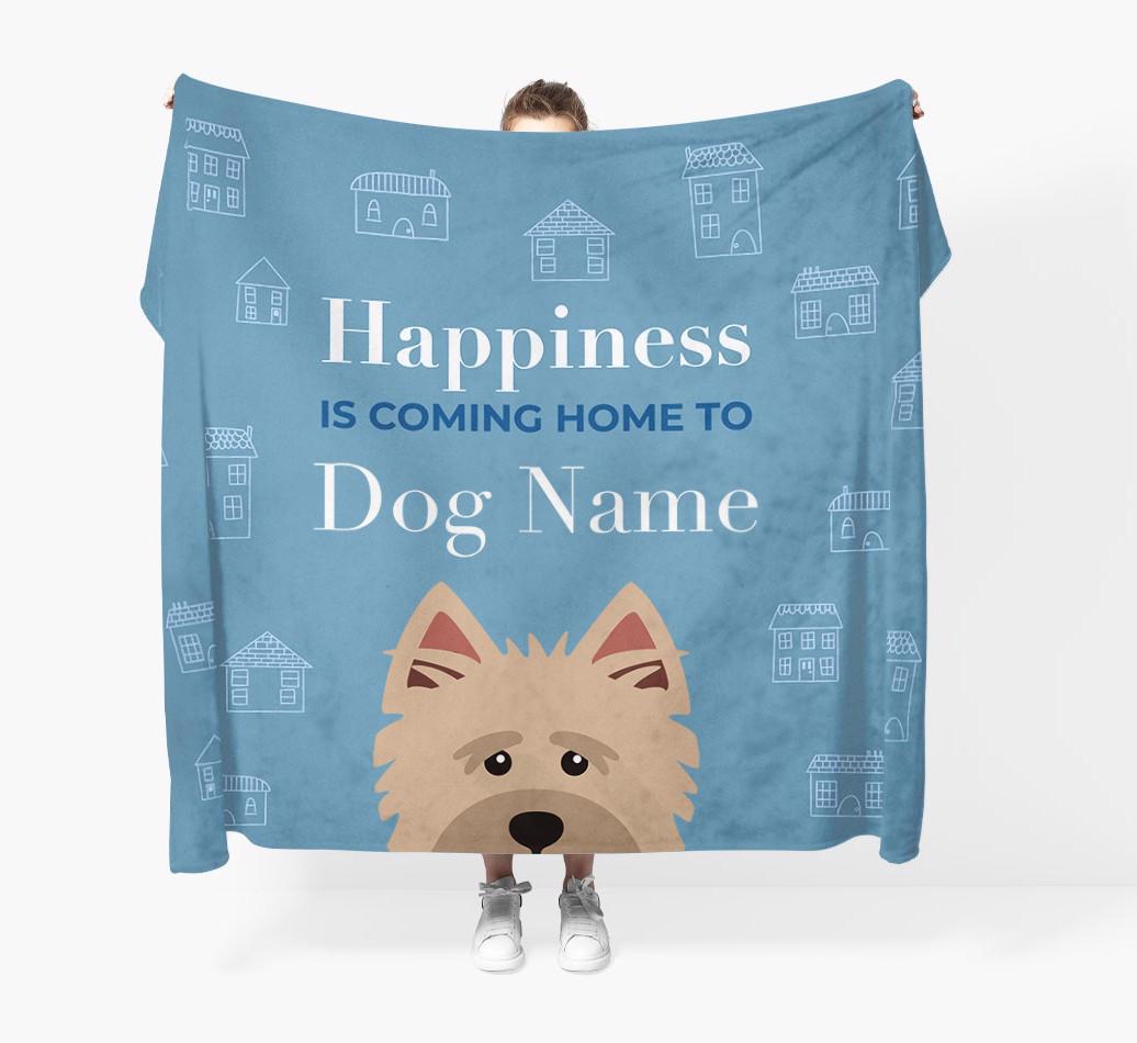 Happiness Is: Personalized {breedFullName} Throw Blanket