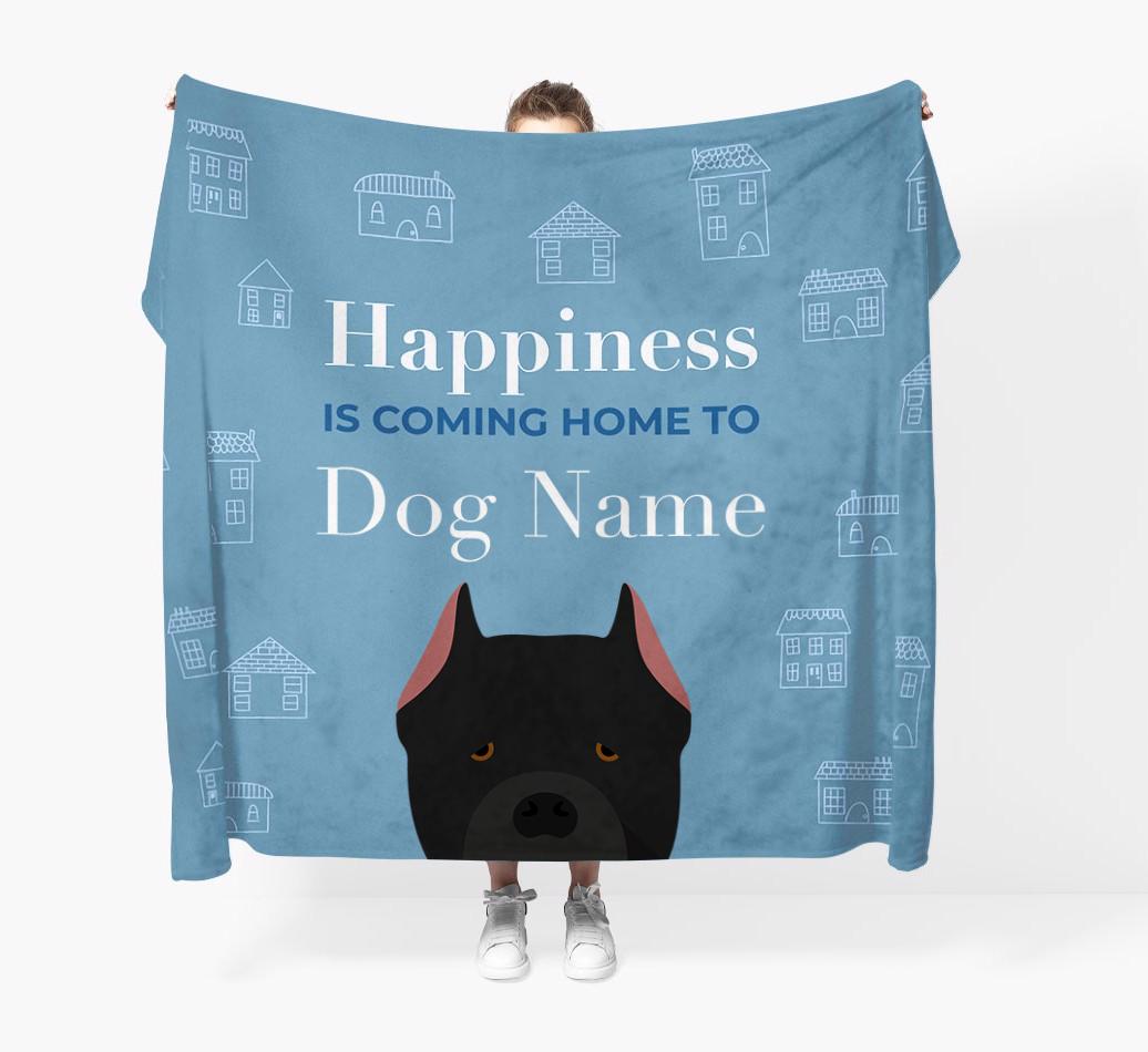 Happiness Is: Personalized {breedFullName} Throw Blanket