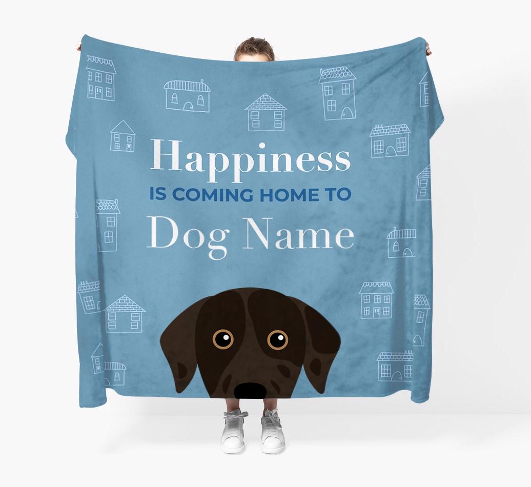 Happiness Is: Personalized {breedFullName} Throw Blanket