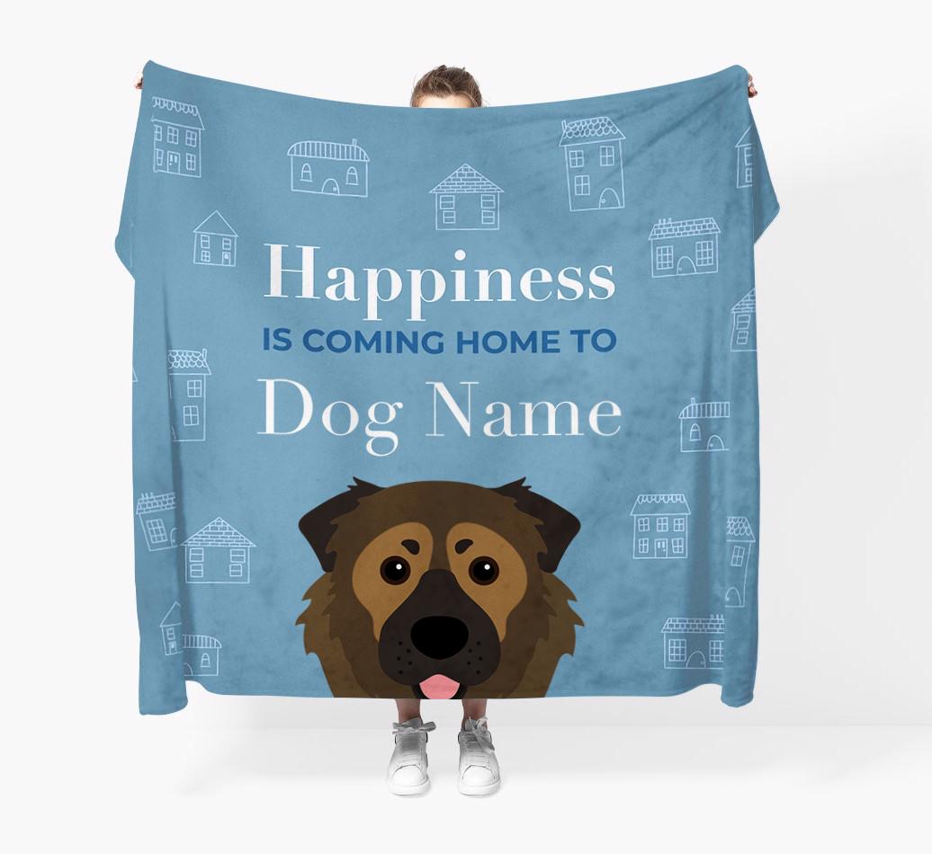 Happiness Is: Personalized {breedFullName} Throw Blanket