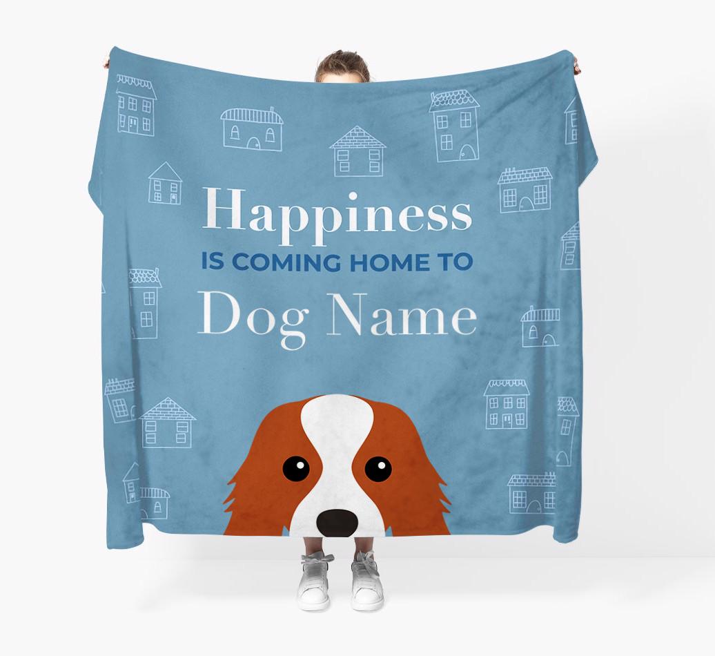 Happiness Is: Personalized {breedFullName} Throw Blanket