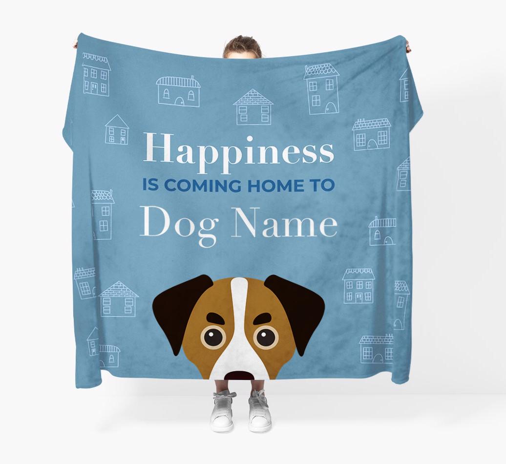 Happiness Is: Personalized {breedFullName} Throw Blanket