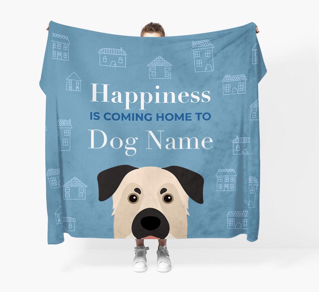 Happiness Is: Personalized {breedFullName} Throw Blanket