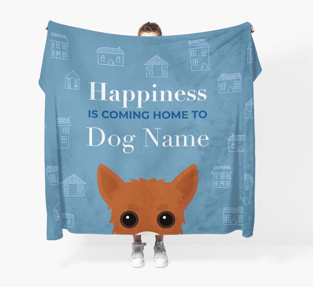 Happiness Is: Personalized {breedFullName} Throw Blanket
